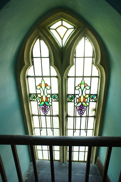 Small stain glass windows