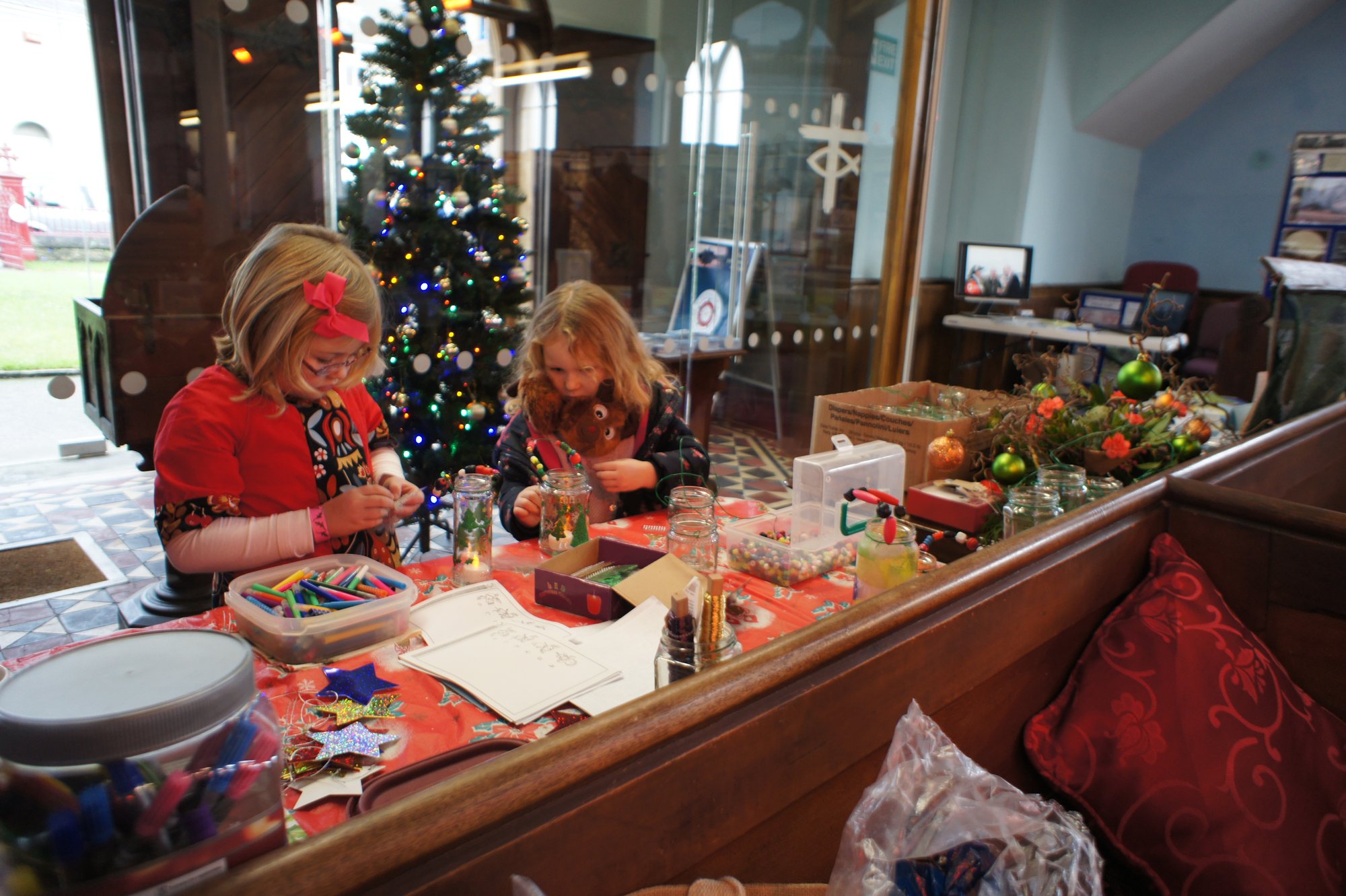 Children Crafting at the Tabernacle