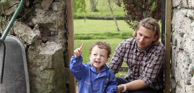 Excitement about the developing garden